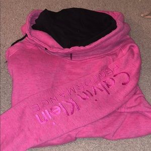 Calvin Klein pink and gray sweat shirt